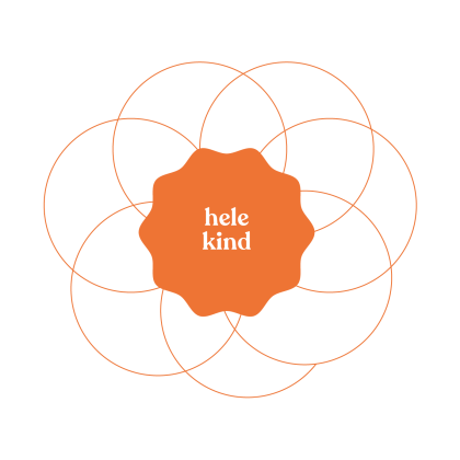 Abstracte illustratie hele kind